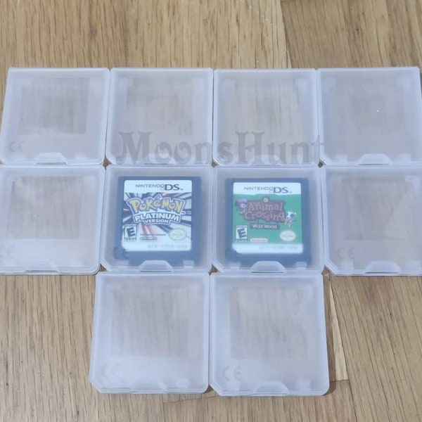 10Pcs/lot Nintendo DS Plastic Clear Cases - Game Card Protective Box - Dust Cover Video Game Cases - Cartridge Holder Compact Travel Cases