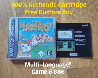 AUTHENTIC Hamtaro: Rainbow Rescue (EUR) Nintendo Game Boy Advance Multilanguage GBA Video Game Cartridge