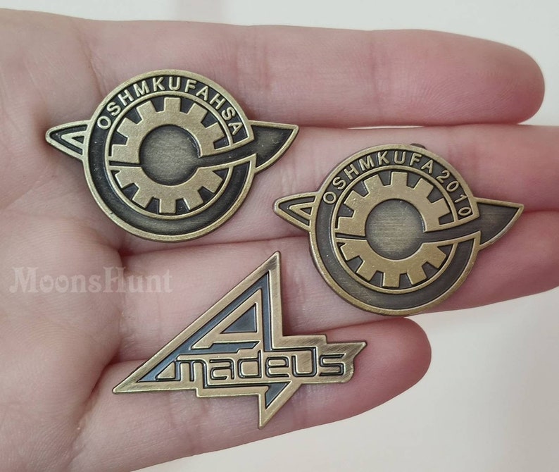 Steins Gate Pin, OSHMKUFA 2010 Pin, OSHMKUFAHSA Pin, Steins Gate Lab mem Pin, Future Gadget Laboratory Member Pin image 1