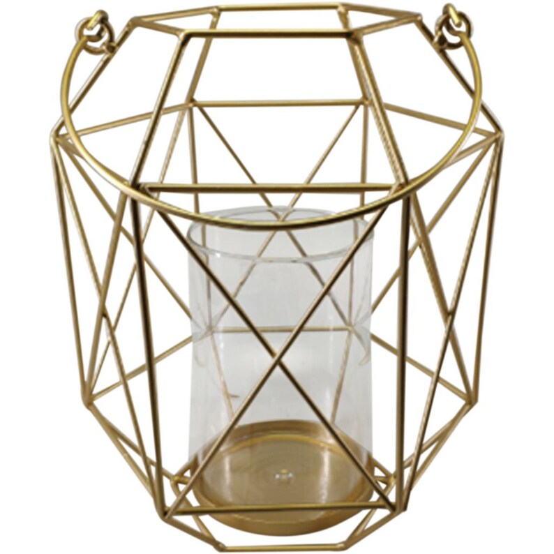 Gold Geometric Glassless Lantern/hanging lantern/party Etsy