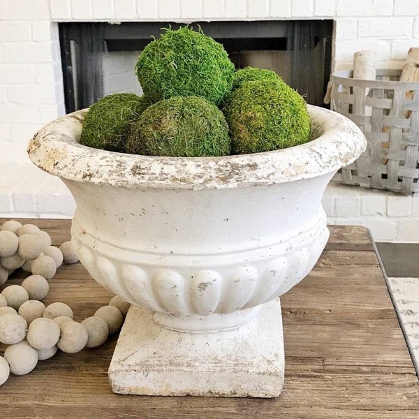 5 PC Moss Wicker Balls Only | DIY Home decor/table decor | faux moss |Green Decor Balls |Moss diy decor |Home aesthetics |Coffee table decor