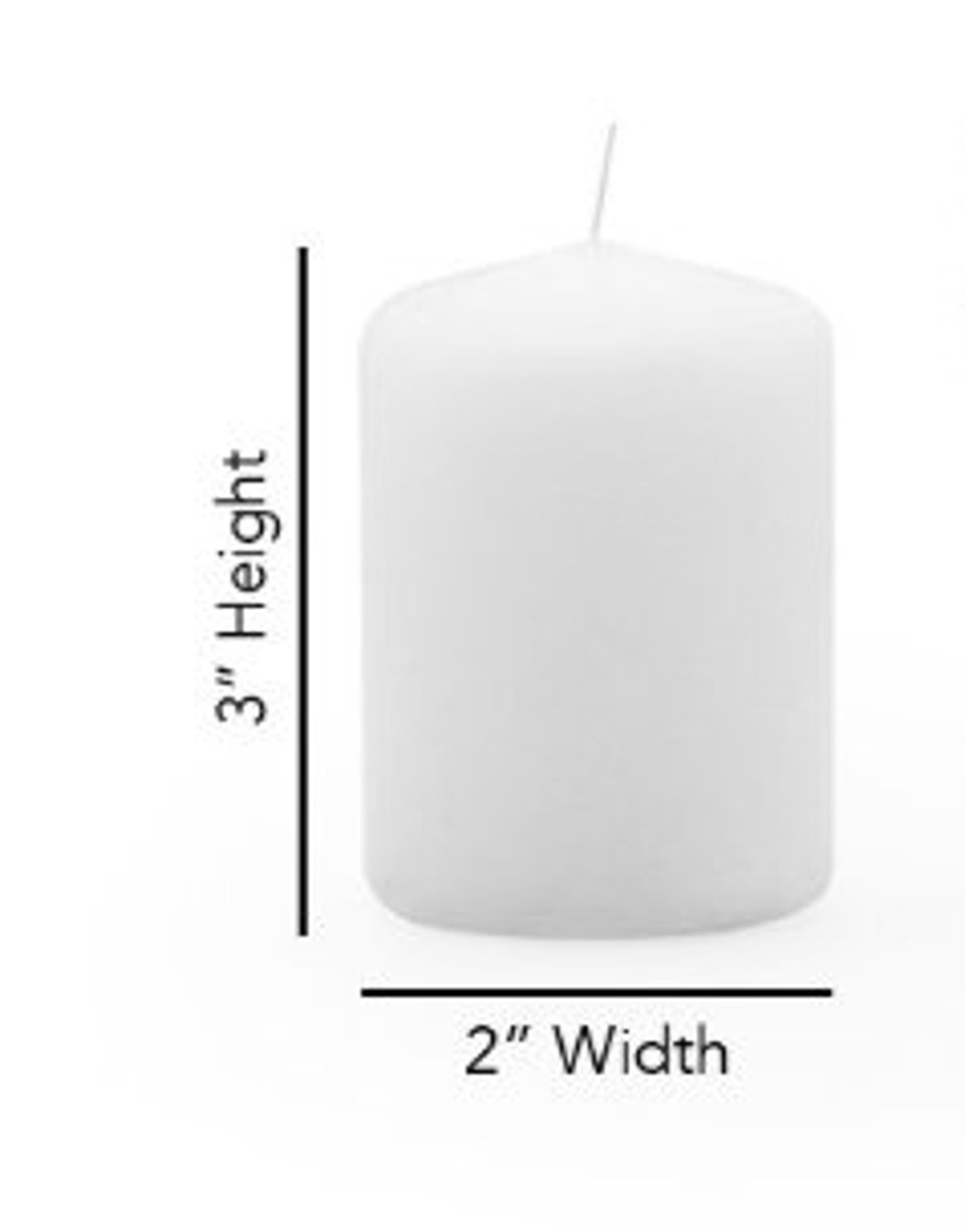 2pc White Thick Pillar Candles /weddings Candles/home Etsy Canada