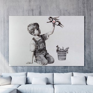 Banksy Game Changer Framed Canvas NHS Nurse Super Hero Wall Art Picture Print ✔✔