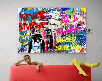 BANKSY WALL ART Banksy Canvas Banksy Einstein Banksy Love is BANKSY WALL ART Banksy Canvas Banksy Einstein Banksy Love is