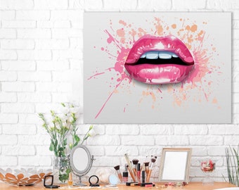 Flower Photography Living Room Photo Art Print Lips Decor Pink Lips Wall Art Home Decor Large Wall Art Lips Art Print Close Up Flower Photography Living Room Photo Art Print Lips Decor Pink Lips Wall Art Home Decor Large Wall Art Lips Art Print Close Up