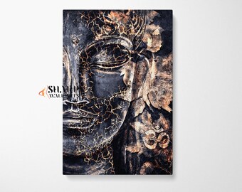 BUDDHA WALL ART Buddha Canvas, Spiritual Wall Art, Yoga Wall Art, Buddhism Art, Relax Wall Art, Zen Wall Art, Yoga Studio Decor, Yoga Gift