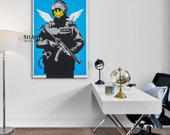 限定マット額装品/バンクシー/Cops Banksy cop - Etsy 日本