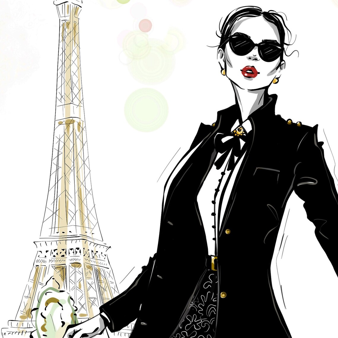 Framed Fashion Wall Art Canvas Paris Fashion Wall Art Canvas Etsy