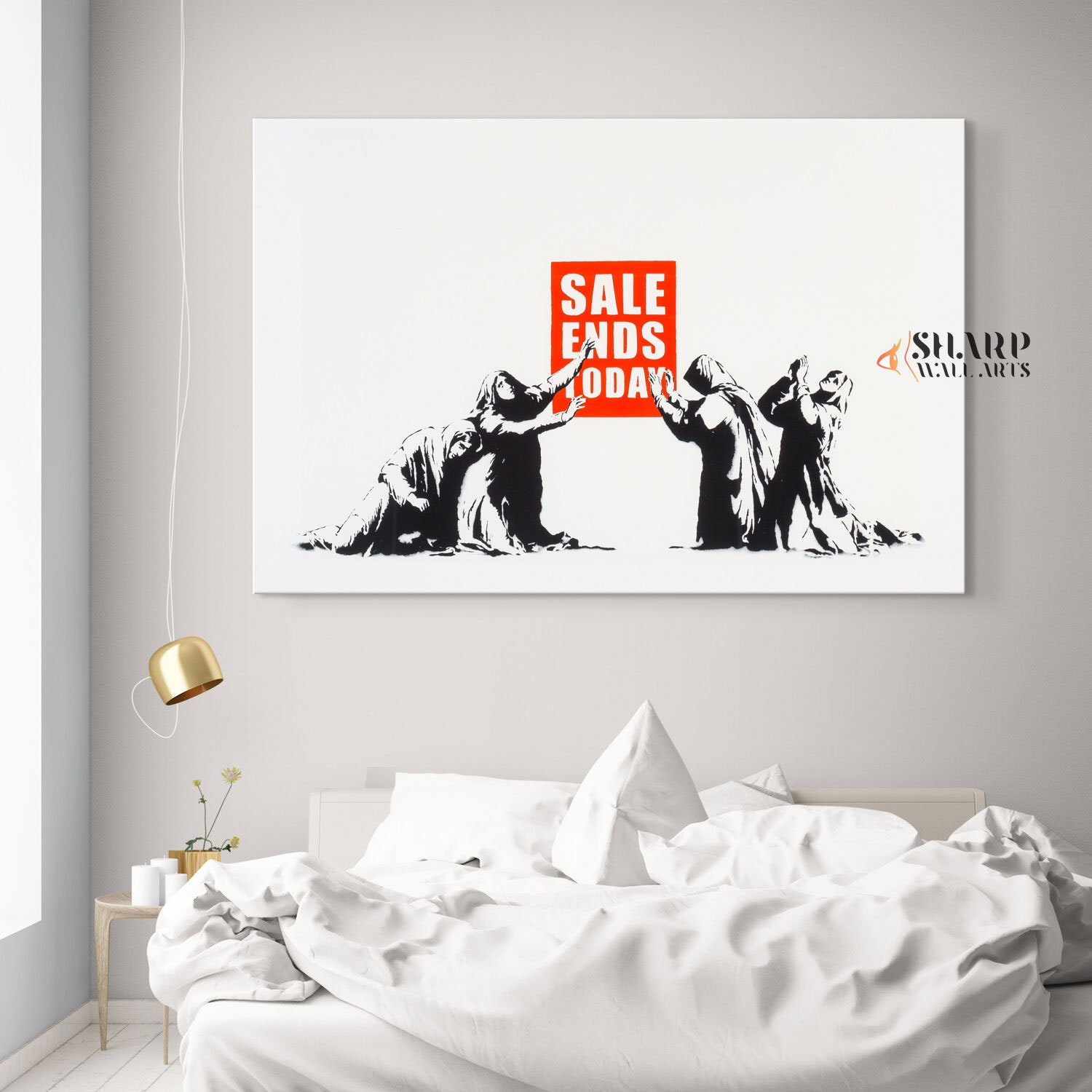 BANKSY WALL ART Banksy Canvas Banksy Sale Ends Today Banksy