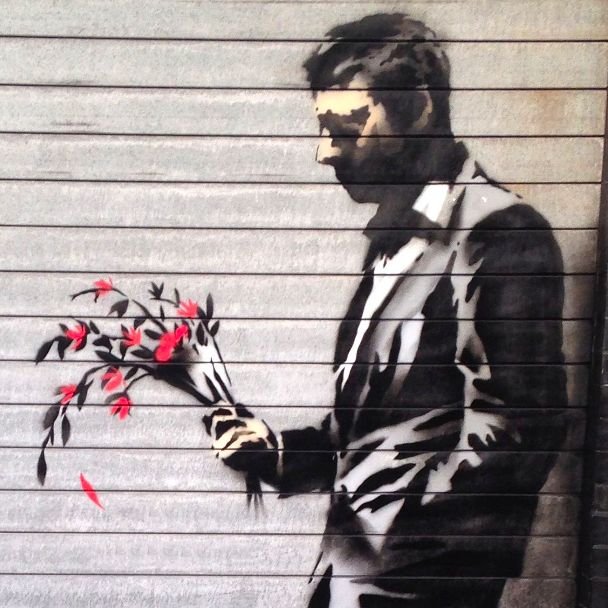 Banksy Canvas Wall Art Print Waiting in Vain at the Door of the