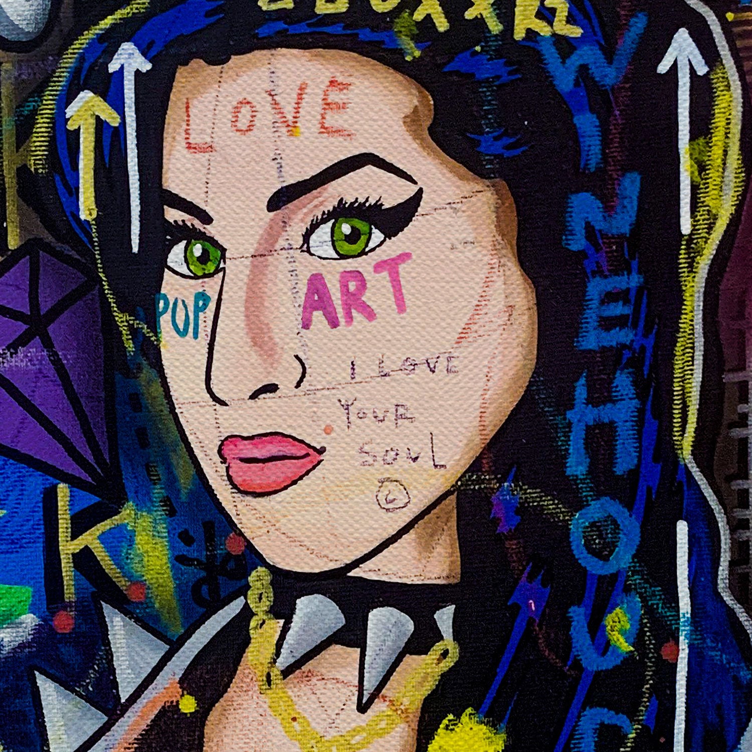 Buy Rockstar Amy CANVAS Wall ART PRINT, Famous Women Art, Pop Culture Wall  Art, Colorful Art, Trendy Modern Colorful Graffiti Street Pop Art Online in  India - Etsy, image size:1500x1500