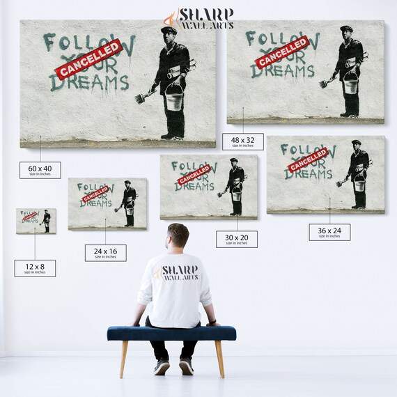 Follow Your Dreams /アートポスター/バンクシー/額装品