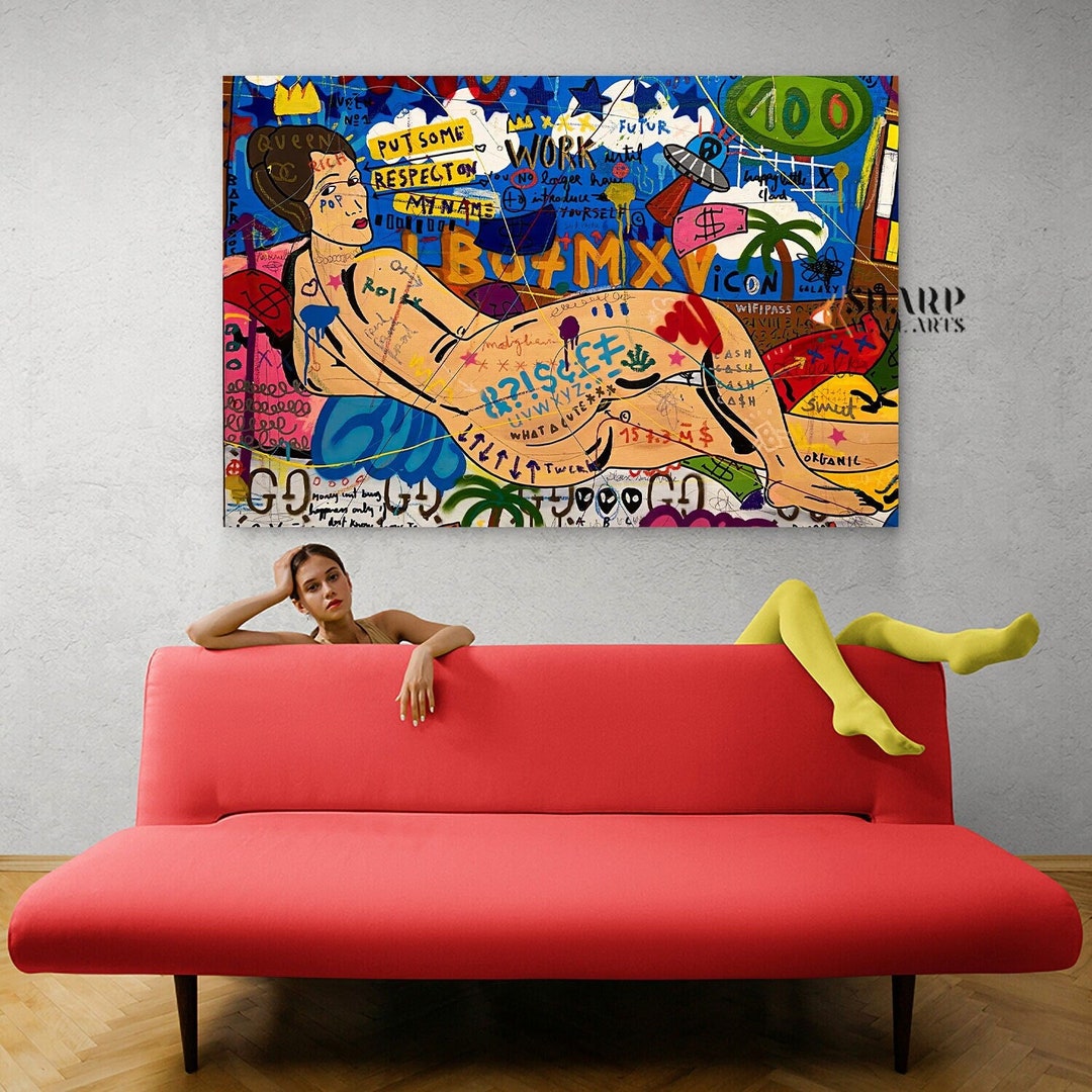 POP ART Wall ART Graffiti Wall Art Banksy Style Artwork Street Art