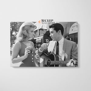 Ann Margret and ELVIS PRESLEY CANVAS Wall Art Print, Famous People Art, Vintage Art Print, Iconic Wall Art, Celebrity Wall Art, Musician Art