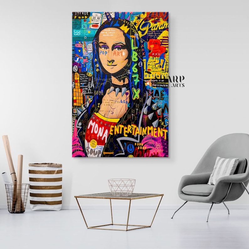 Mona Lisa badkamer kunst, humor grillige grappige Mona Lisa badkamer kunst, humor grillige grappige