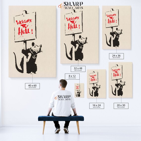 BANKSY WCP ED.50枚限定 人気「WELCOME TO HELL」 BANKSY | WELCOME TO HELL | Banksy | Online | 2019 | Sotheby's