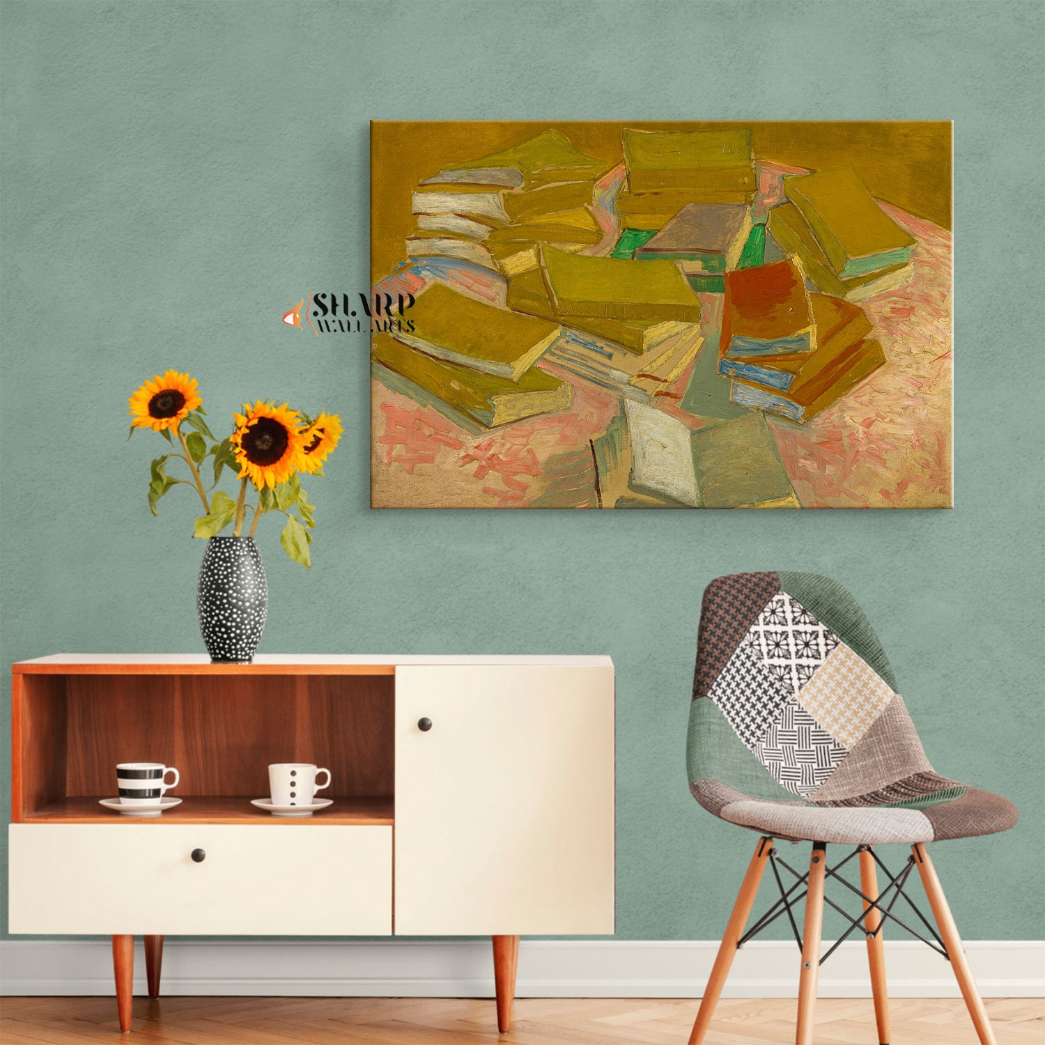 Art Prints of Piles of French Novels by Van Gogh