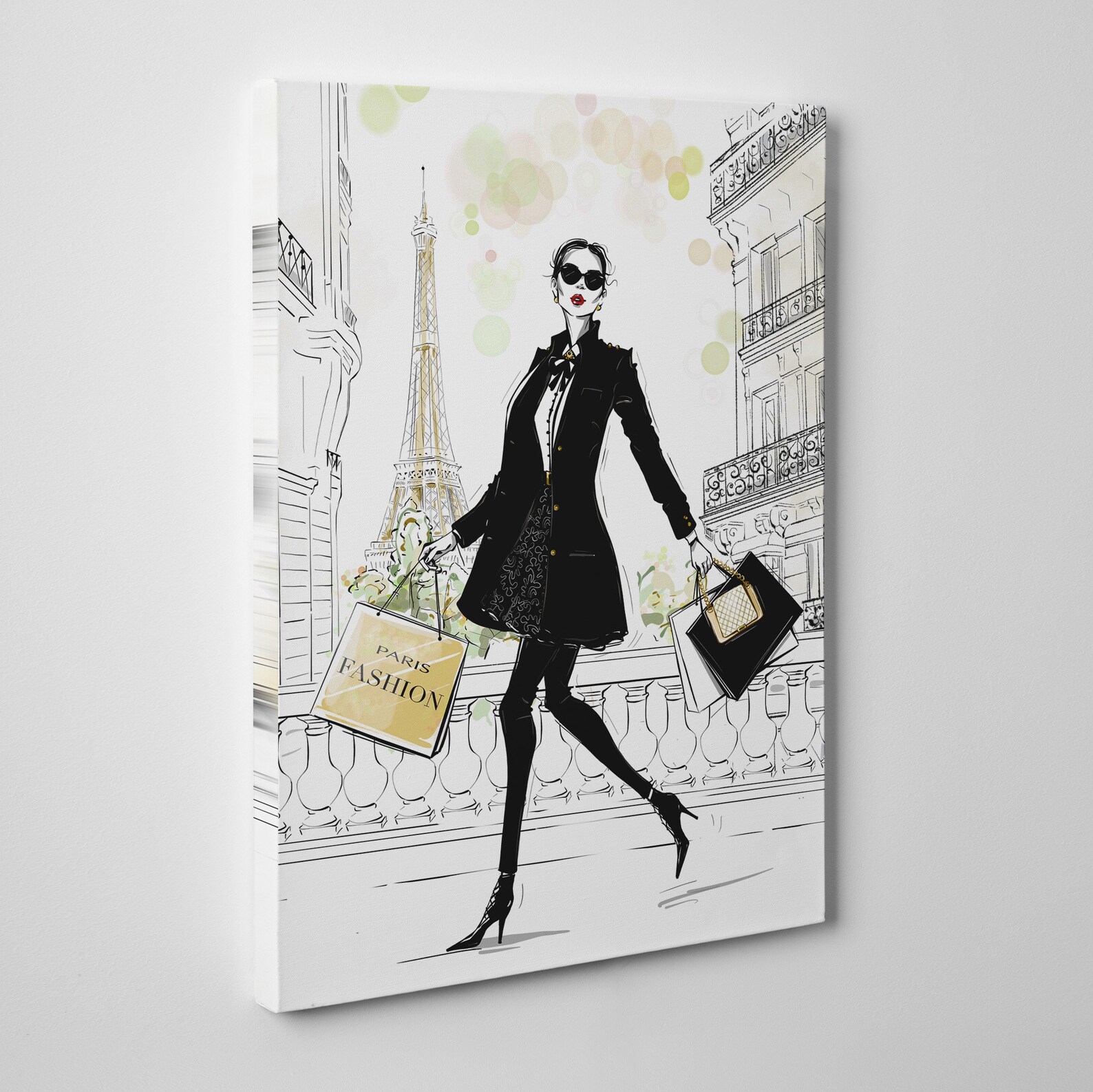 Framed Fashion Wall Art Canvas Paris Fashion Wall Art Canvas Etsy