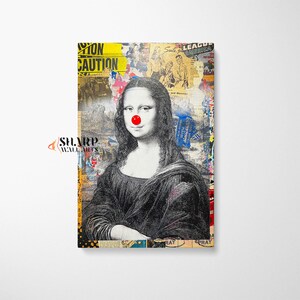 Banksy Wandkunst Banksy Leinwand Banksy Mona Lisa Pop Art Wandkunst Mona Lisa Wandkunst Graffiti Wandkunst Street Art Leinwand Großes Pop Art