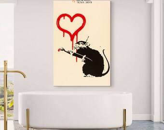 絵画 Love rat Love Rat, 2004 - Banksy Explained