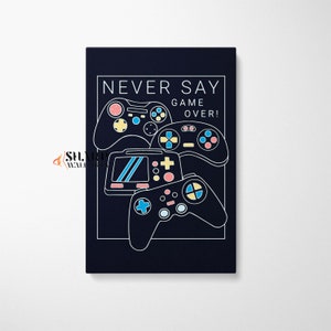 VIDEO GAME ART Video Game Wall Art, Video Games Decor, Gaming Posters, Gaming Canvas, Game Room Wall Art, Gamer Art Gamer Gifts