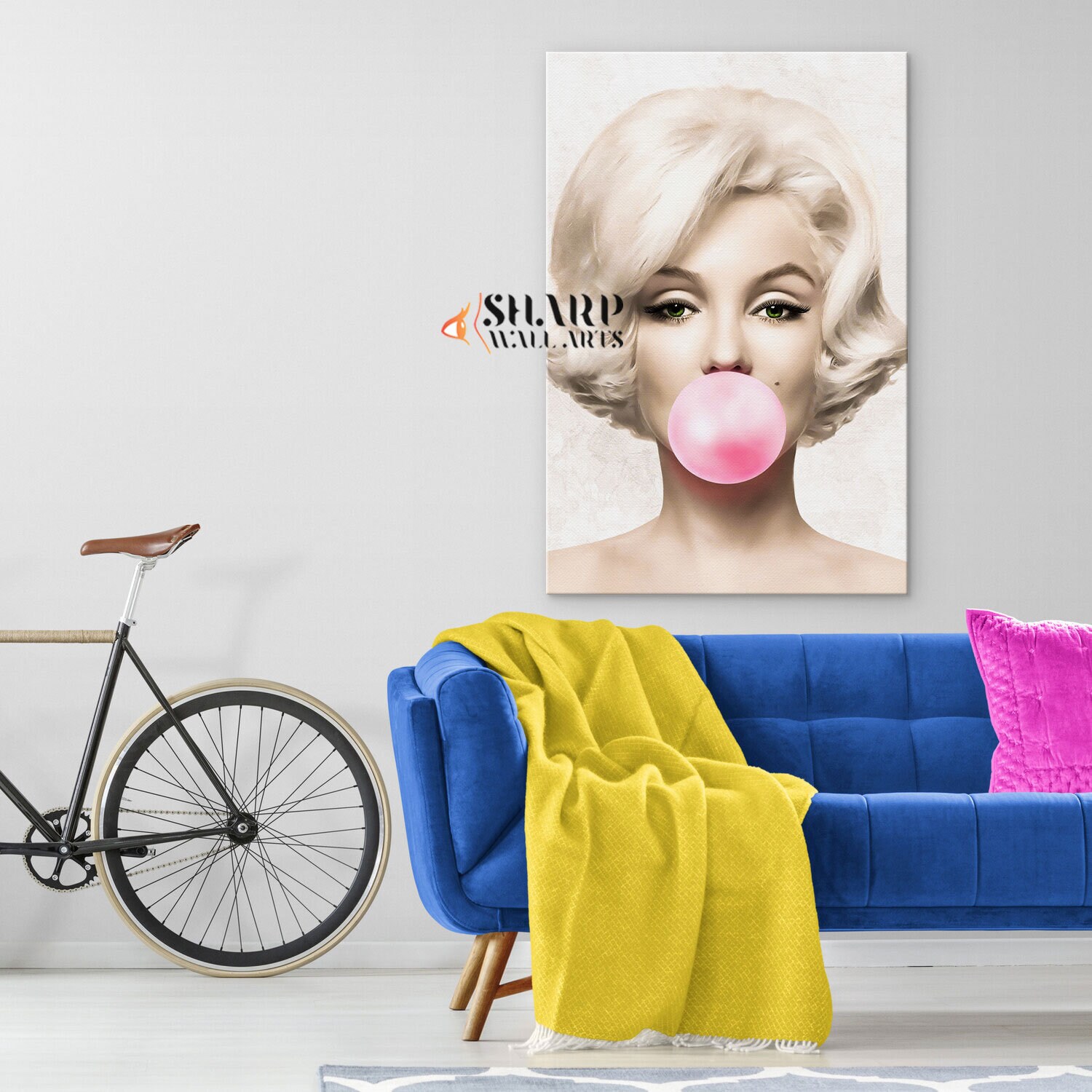 Marilyn MONROE BUBBLE GUM Canvas Wall Art Print, Pink Wall Art, Vintage  Wall Art, Hollywood Icon Wall Art, Marilyn Monroe Pop Art Framed Art - Etsy  New Zealand, image size:1500x1500