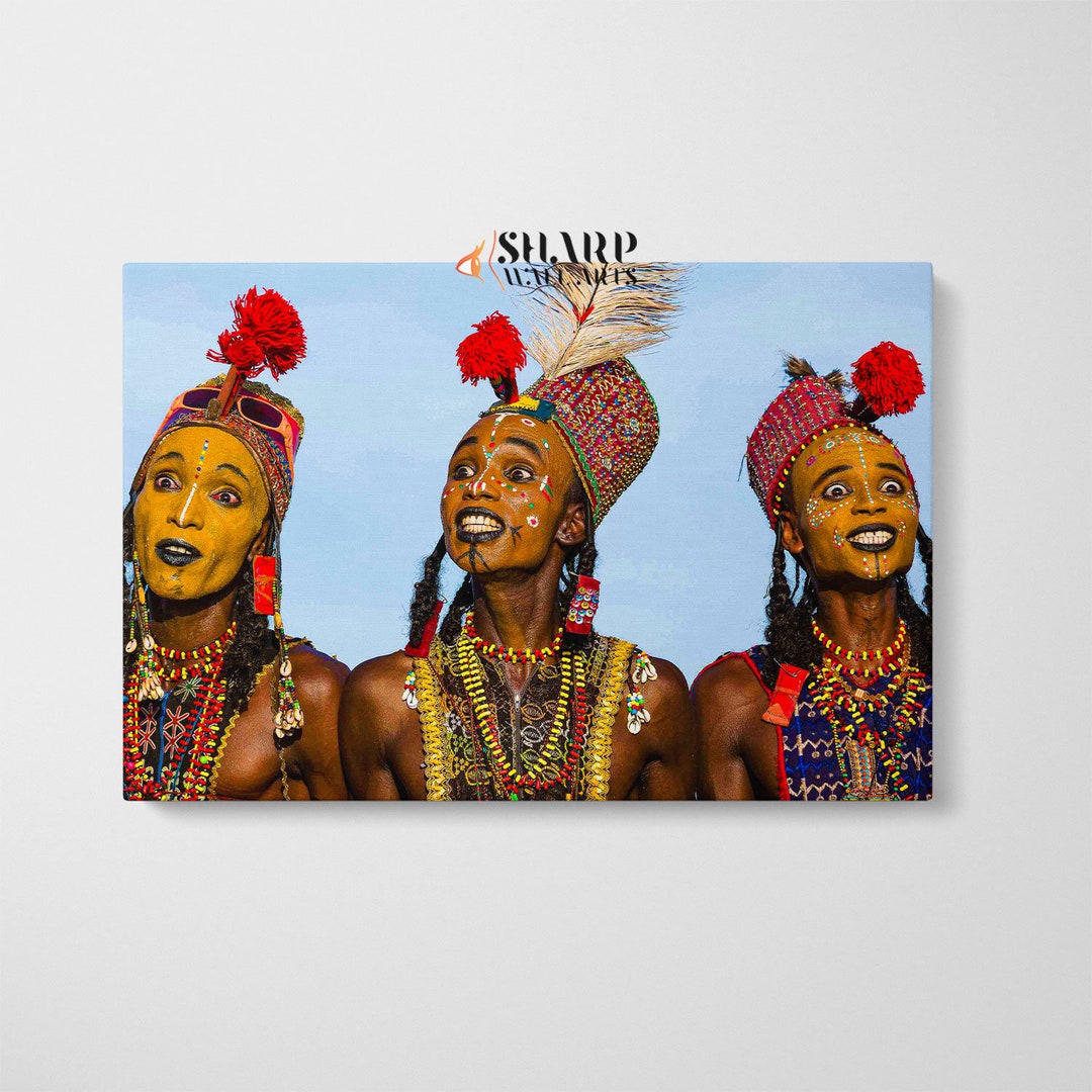 AFRICAN WALL ART Traditional Ritual African Dance Wall Art, Black Woman ...