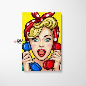 MARILYN MONROE Pop ART Marilyn Monroe Canvas Hollywood Wall Art Iconic Prints Girly Wall Art Fashion Art Print 60s Wall Art Glam Wall Art