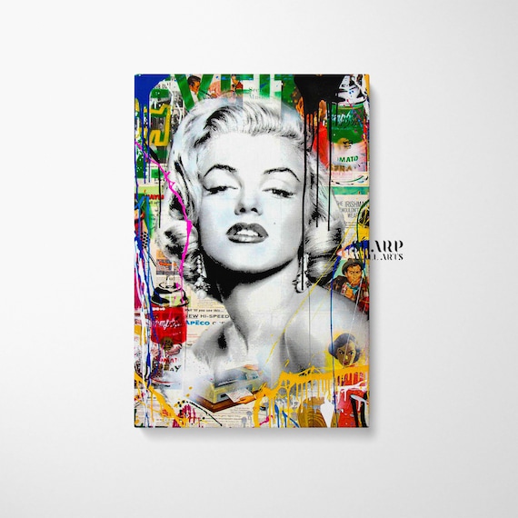 BANKSY MARILYN MONROE Wall Art Hollywood Wall Art Iconic Prints