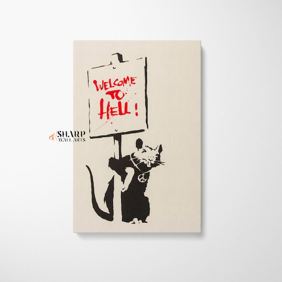 BANKSY WCP ED.50枚限定 人気「WELCOME TO HELL」 BANKSY WCP ED.50枚限定 人気「WELCOME TO HELL」