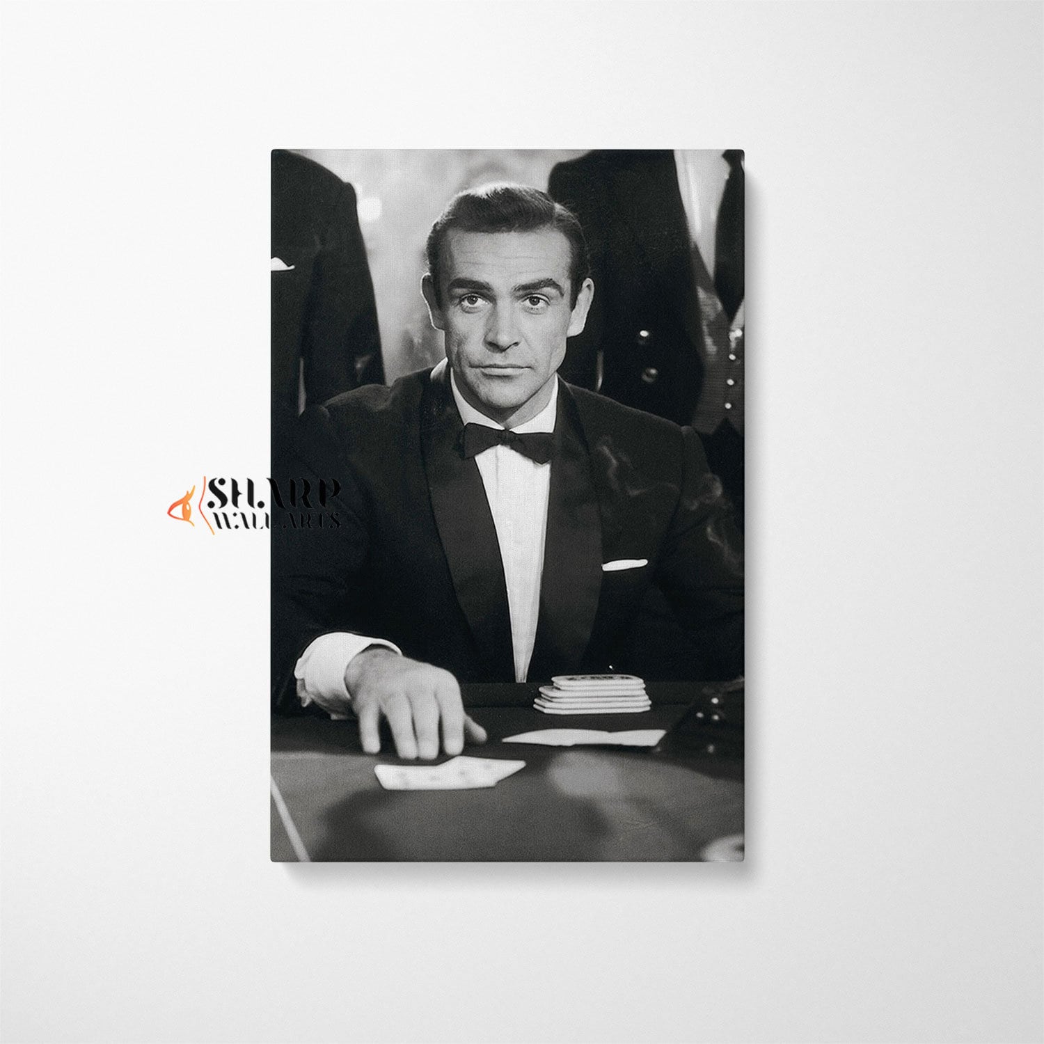 JAMES BOND POSTER James Bond Poker Game Sean Connery 007 James Bond Wall Art Old Hollywood Decor Sean Connery James Bond Gifts