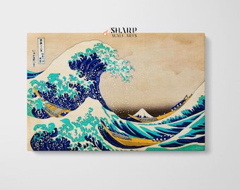 The Great Wave Of Kanagawa Katsushika Hokusai Japanese Artwork, Japanese Painting Ocean Wave Wall Art Japanese Art Poster Oversized Wall Art