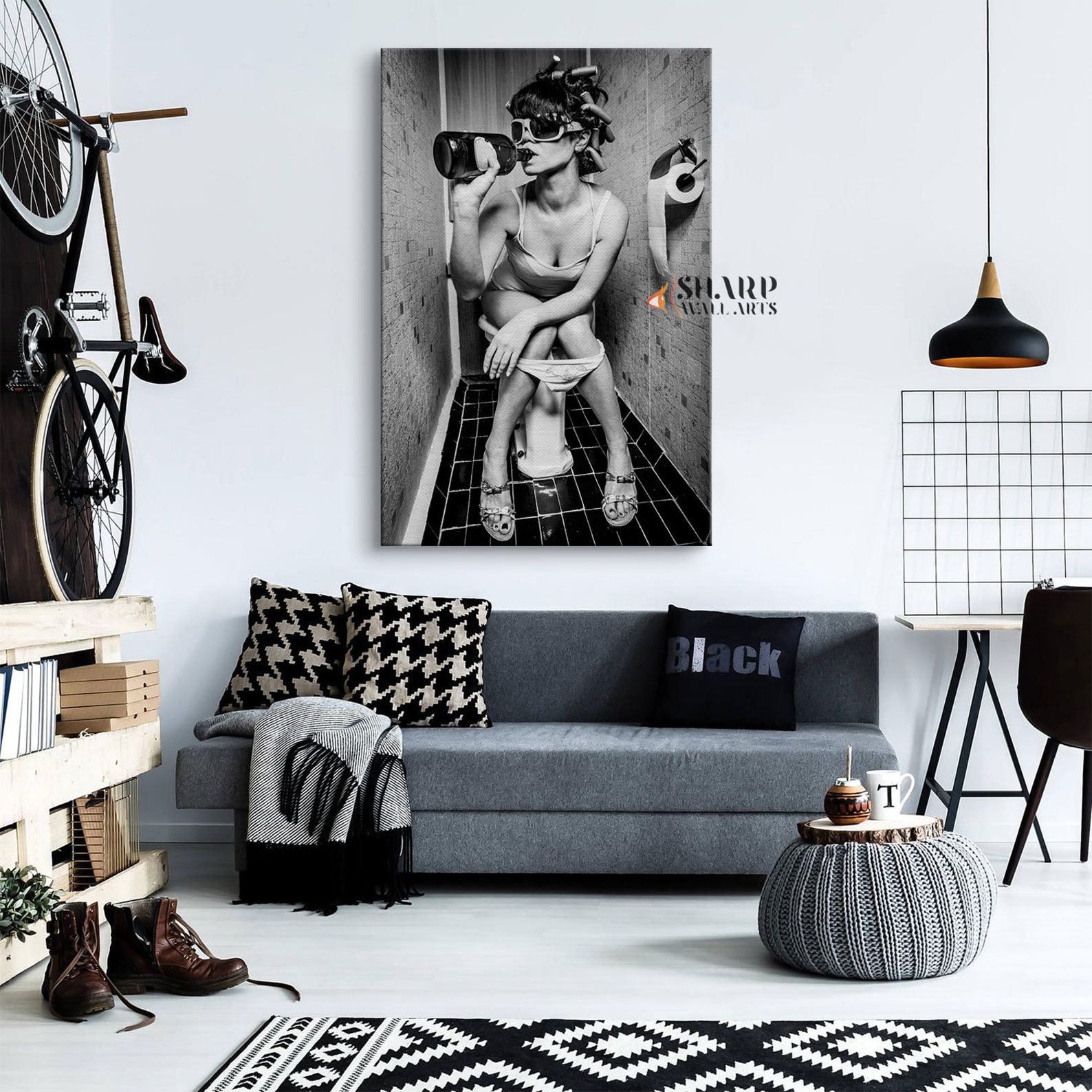 Black and White Fashion Wall Art Trendy Wall Art Girly Wall Etsy