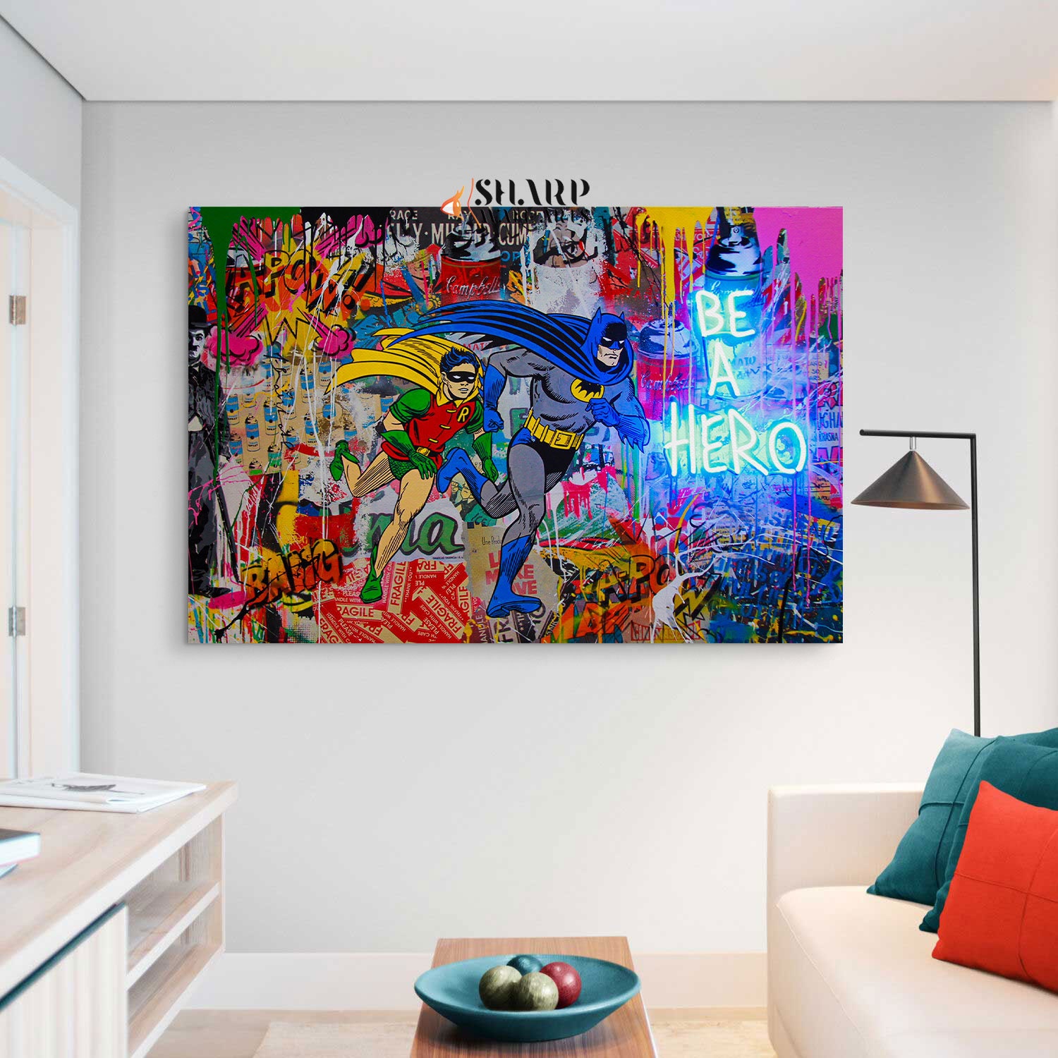 BANKSY WALL ART Canvas Print Banksy Canvas Graffiti Street Art Pop