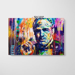 THE GODFATHER ART Gangster Wall Art Movie Posters Print Famous People Art Graffiti Wall Art Street Art Print Pop Art Wall Art Pop Art Canvas