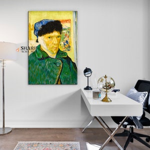 Vincent Van Gogh Self-portrait With Bandaged Ear Wall Art Canvas Print ...