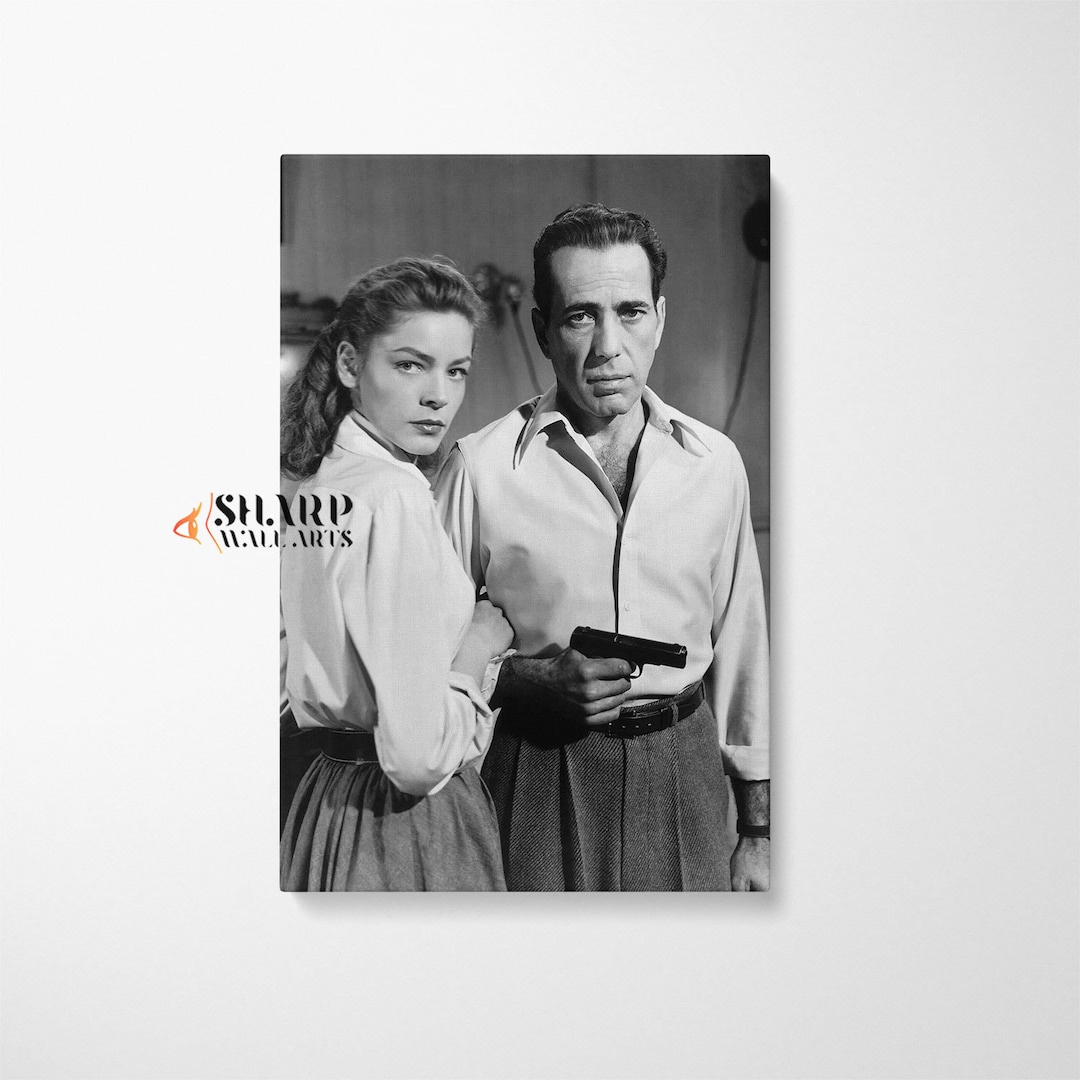 LAUREN Bacall and HUMPHREY Bogart Wall Art Retro Wall Art, Iconic Wall ...