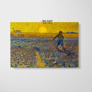 VINCENT VAN GOGH The Sower Wall Art Canvas Print, Landscape Wall Art, Nature Wall Art, Van Gogh Artwork, Home Decor Wall Art Ready To Hang
