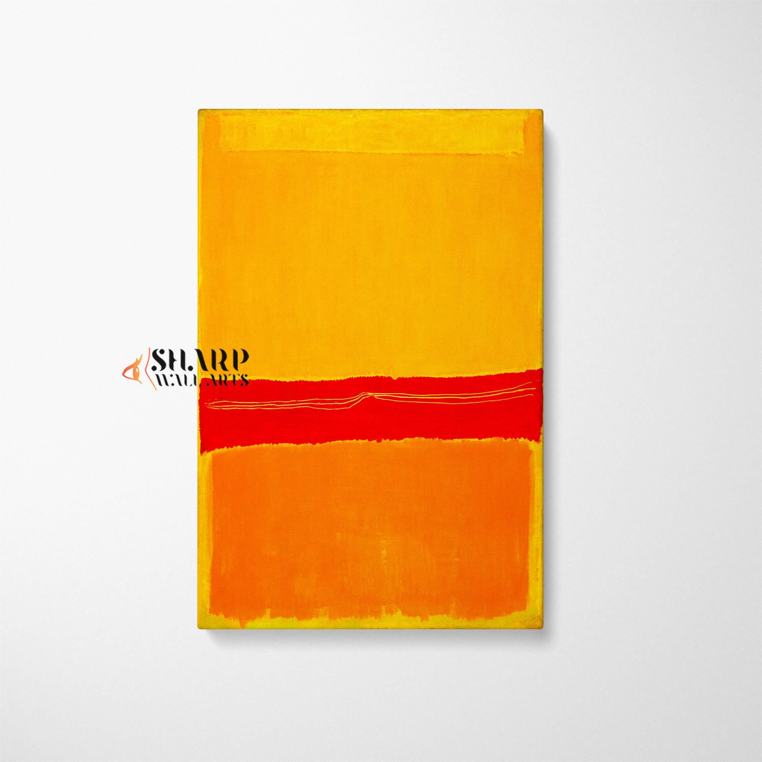 MARK ROTHKO PRINT Canvas Wall Art, Mark Rothko Yellow Orange Red Wall ...