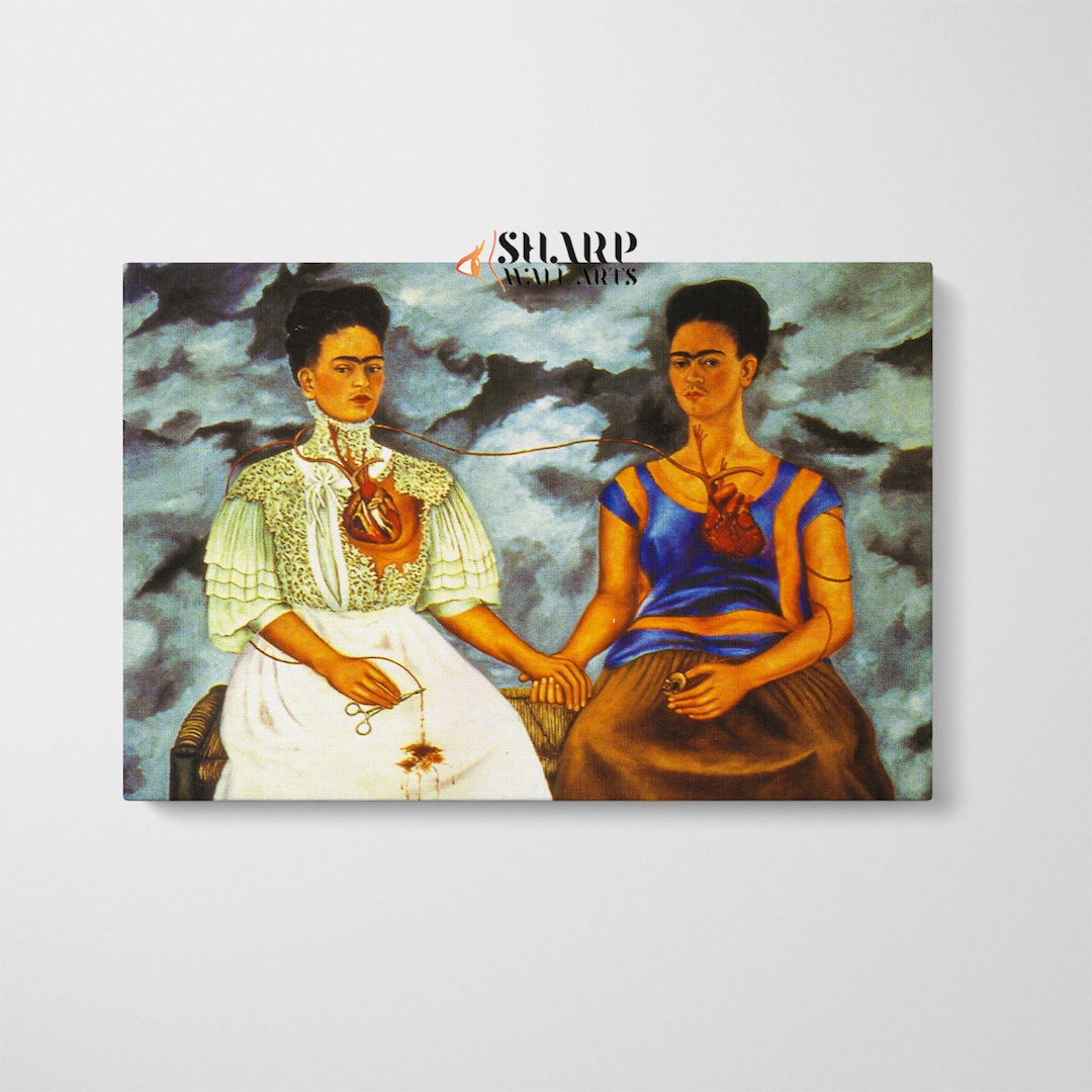 Frida Kahlo les deux Fridas tirage sur toile