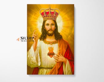 JESUS ART PRINT Portrait Jesus Painting Christian Wall Art Biblical Art Catholic Art Christian Gifts Christian Art Scripture Art Jesus Print