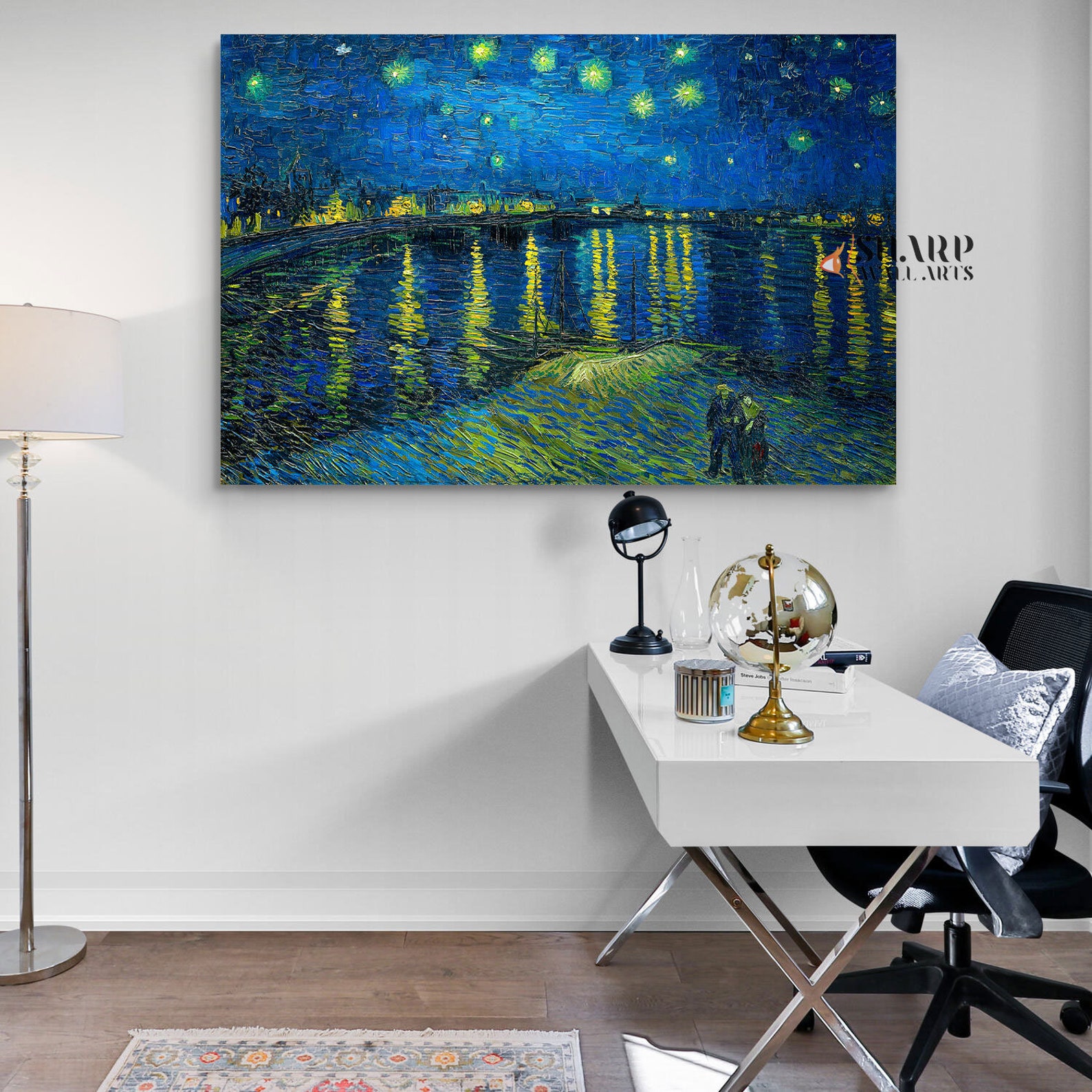 Vincent Van Gogh Starry Night Over the Rhône Wall Art Canvas - Etsy