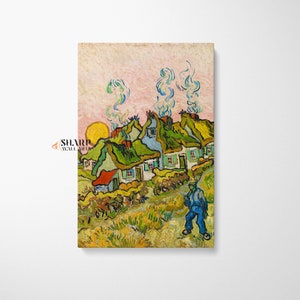 VINCENT van GOGH PRINT House And Figure Famous Painting, Abstract Wall Art, Van Gogh Painting, Farmhouse Wall Art, Vincent Van Gogh Art