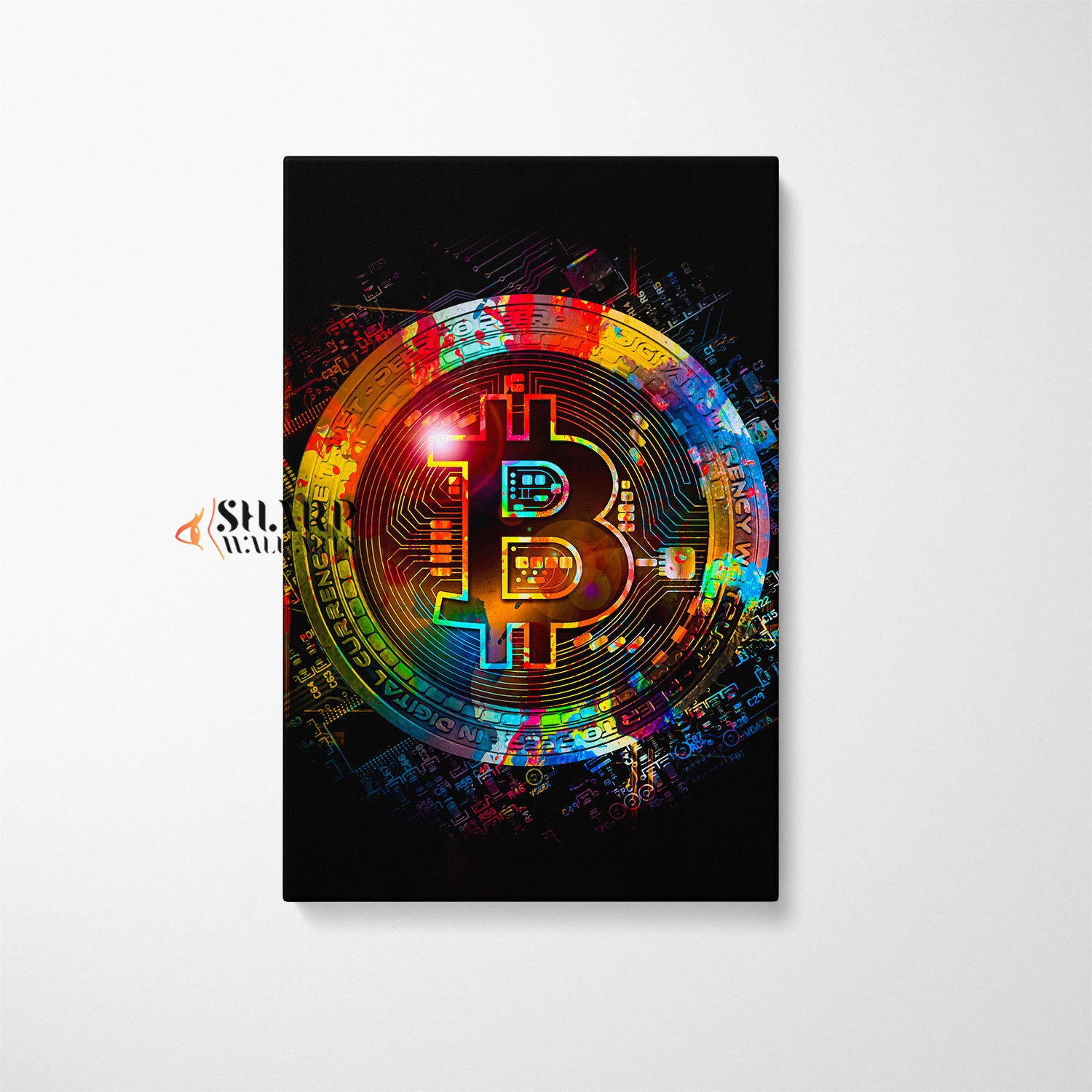 BITCOIN ART Stock Market Art Crypto Art Money Wall Art Bitcoin Gifts  Entrepreneur Art Investor Artwork Wall Bitcoin to the Moon Art - Etsy