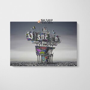 GRAFFITI WALL ART Amusement Park Artwork Street Art Canvas, Large Pop Art Wall Art, Street Art Print, Pop Art Canvas, Graffiti Art Print
