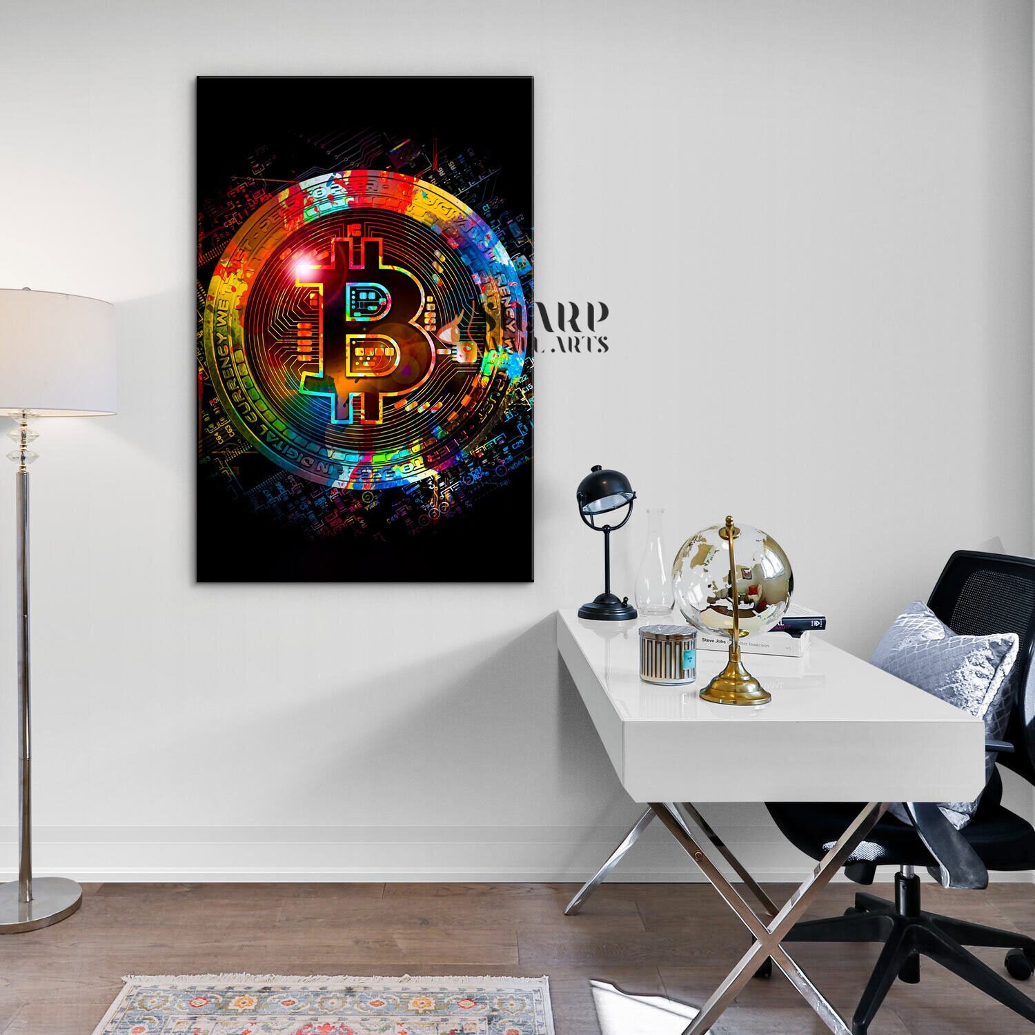 BITCOIN ART Stock Market Art Crypto Art Money Wall Art Bitcoin Gifts  Entrepreneur Art Investor Artwork Wall Bitcoin to the Moon Art - Etsy