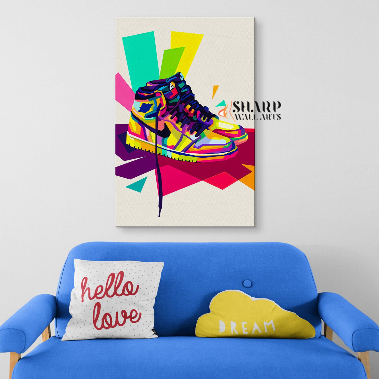 AIR JORDAN Wall ART Canvas Wall Art Print Sneakers Wall Art Etsy