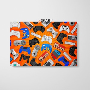 GAME CONTROLLER ART Video Game Art, Game Room Wall Art, Gaming Wall Art, Gamer Wall Art, Gaming Poster, Gamer Art, Video Game Wall Art