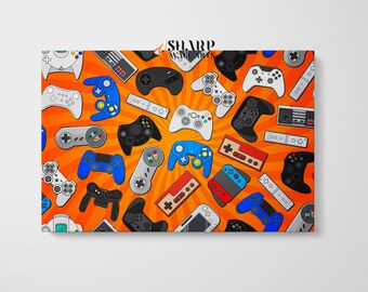 GAME CONtuoder ART Videospielkunst, Spielzimmer Wandkunst, Gaming Wandkunst, Gamer Wandkunst, Gaming Poster, Gamer Kunst, Videospiel Wandkunst