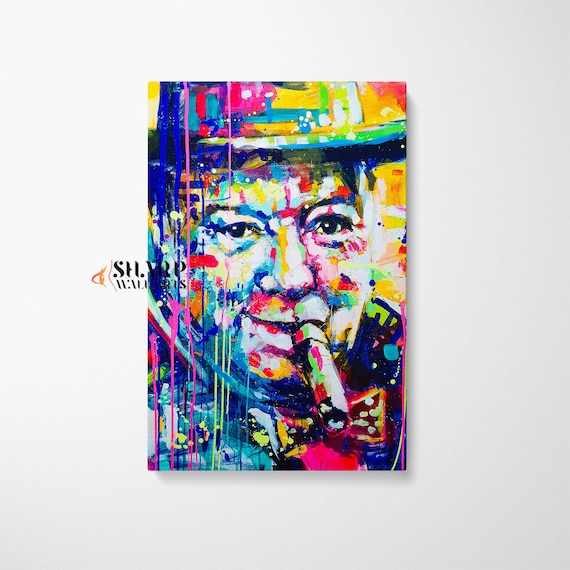WINSTON CHURCHILL ART Print Famous People Artwork Graffiti Wall Art Street Art Canvas Pop Art Wall Art Large Pop Art Canvas